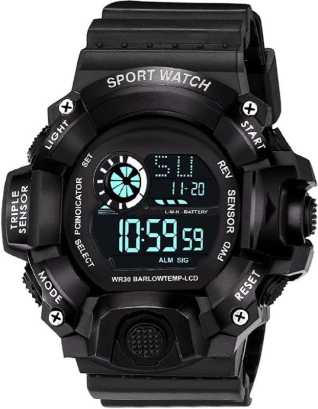 Digital Watch - For Boys Black Analog & Digital Water Proof Sport Wrist Watch for Men and Boys