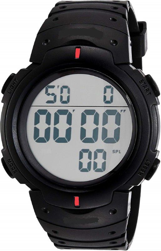 Multi-Functional Automatic Black Strap Waterproof Digital Sports Watch For Men's Digital Watch - For Boys Digital Men's Watch (Black Dial Black Colored Strap)