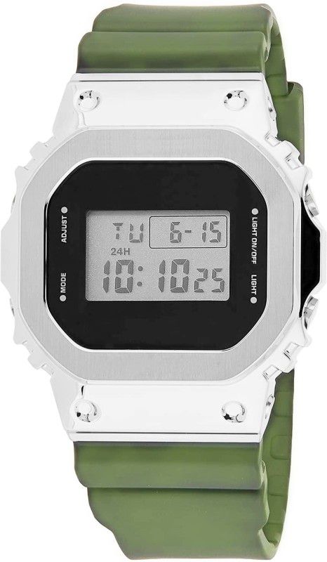 Digital Green Color Light Day/Date Watch for Boys & Girls Digital Watch - For Boys & Girls Digital Green Color Light Day/Date Watch for Boys & Girls