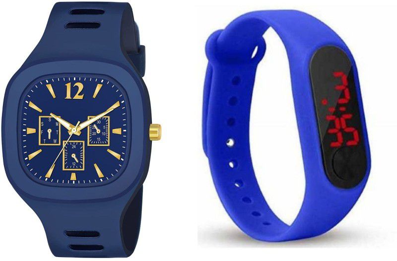 Blue||Modern||Sports Fit Analog-Digital Watch - For Men & Women STBlue Blue