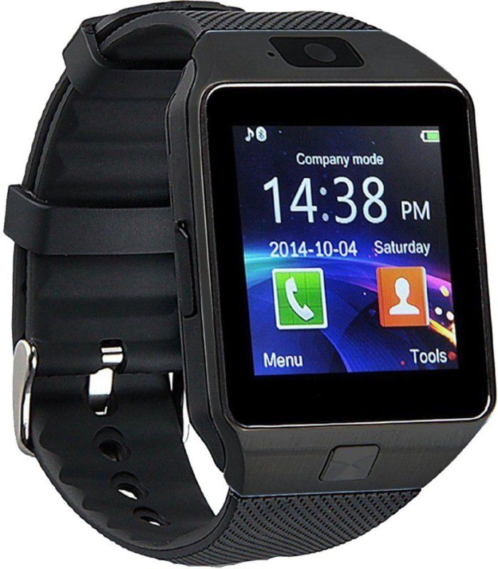 WOKIT WKT- DZ09-244 phone Smartwatch  (Black Strap, Regular)