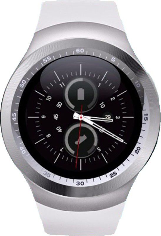 Medulla MED Y1-87 Fitness Smartwatch  (White Strap, Regular)