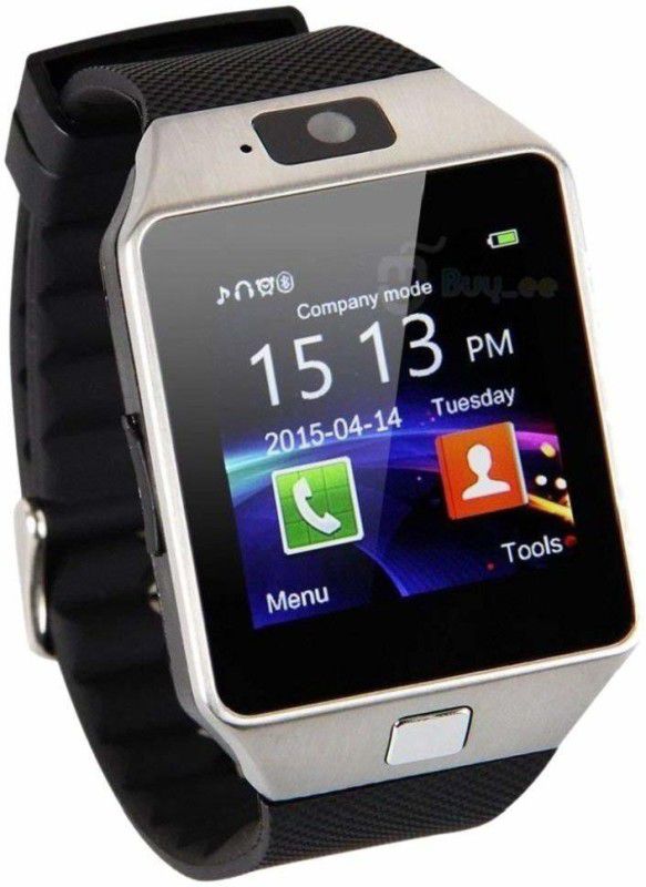 Roboster DZ09 OLED Display Bluetooth Support Smartwatch  (Black Strap, M)