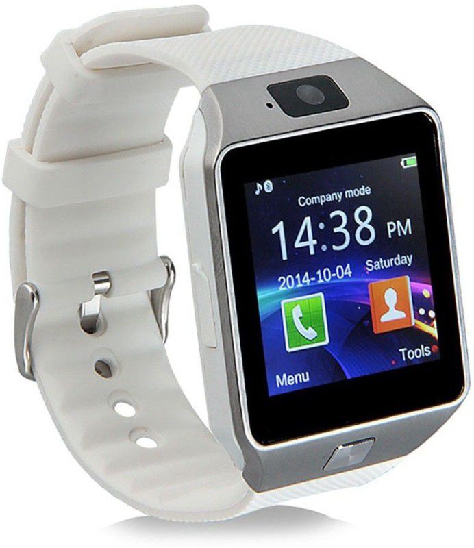 WOKIT WKT- DZ09-131 phone Smartwatch  (White Strap, Regular)