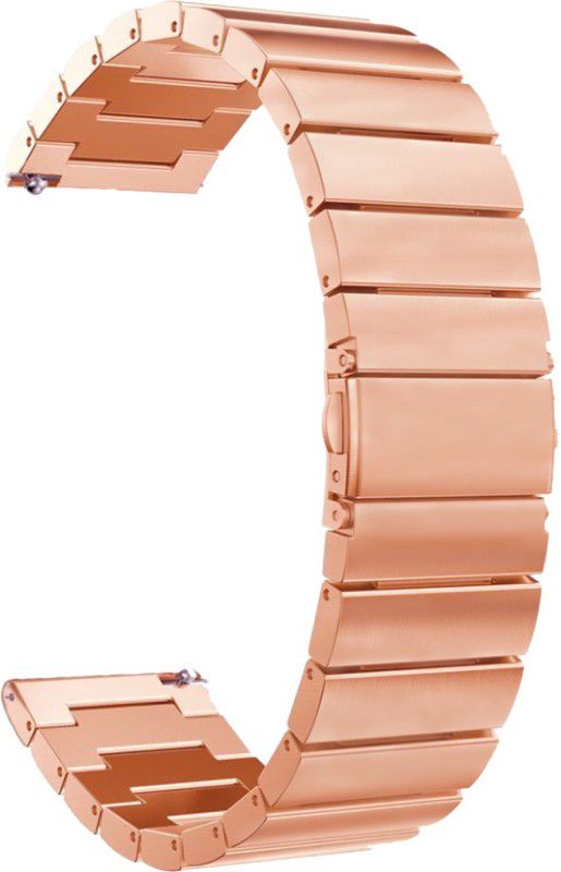 ACM Watch Strap Steel Metal for Pebble Orion Smartwatch Belt Rose Gold Smart Watch Strap  (Gold)