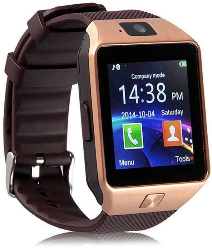 Highpride W-8 Safety Smartwatch  (Brown Strap, Regular)