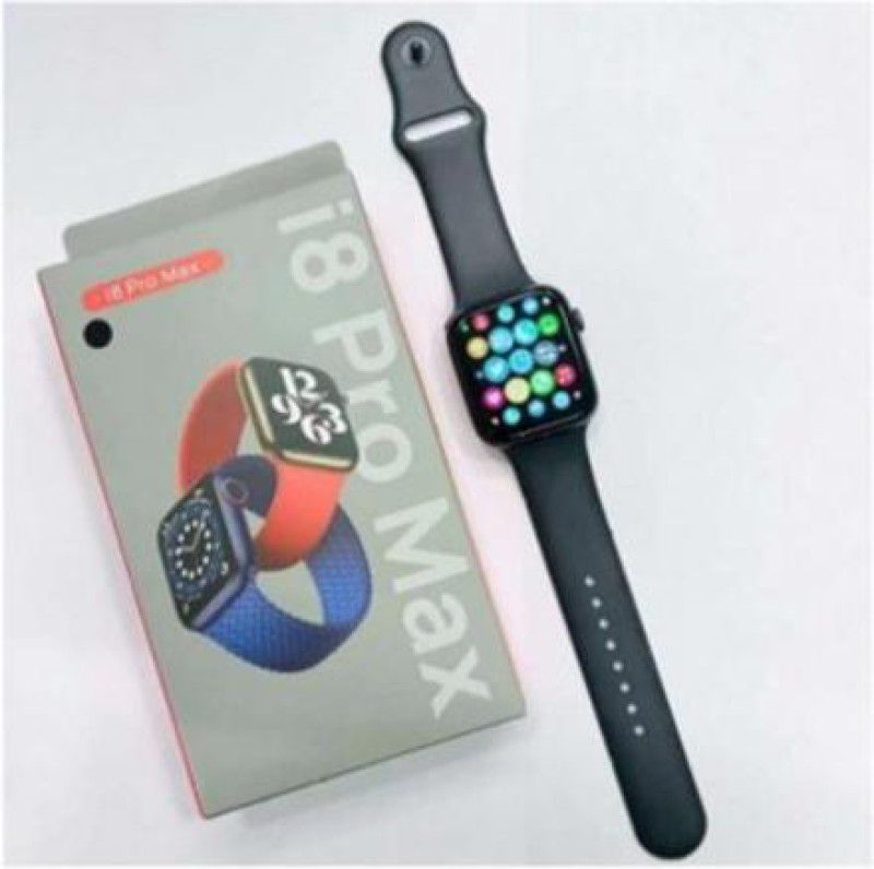 CYXUS I8 Pro Max Calling & Bluetooth Advance Features Smartwatch  (Black Strap, Free)