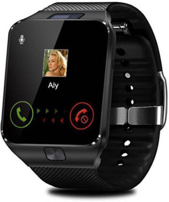 Amgen DZO9 Smartwatch Smartwatch  (Black Strap, Free Size)