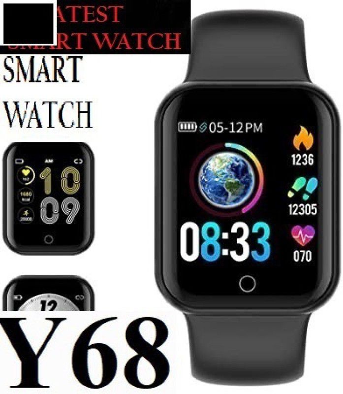 Bydye S2576 D20_PROHEART RATE BLUETOOTH SMART WATCH BLACK(PACK OF 1) Smartwatch  (Black Strap, Free)