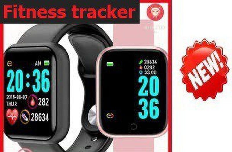 Bymaya S1389 (D20) PLUS MULT FACES FITNESS TRACKER SMART WATCH BLACK(PACK OF 1) Smartwatch  (Black Strap, free)