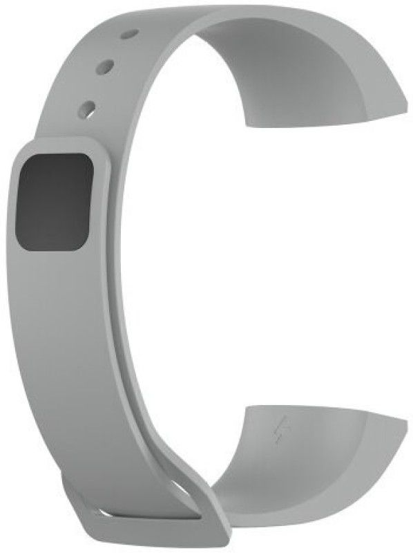 KHR Silicone band Strap for Mi Smart Band 4C (Grey) Smart Band Strap  (Grey)