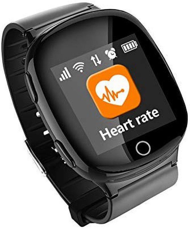 trailo iSecureGaze Smartwatch  (Black Strap, Free Size)