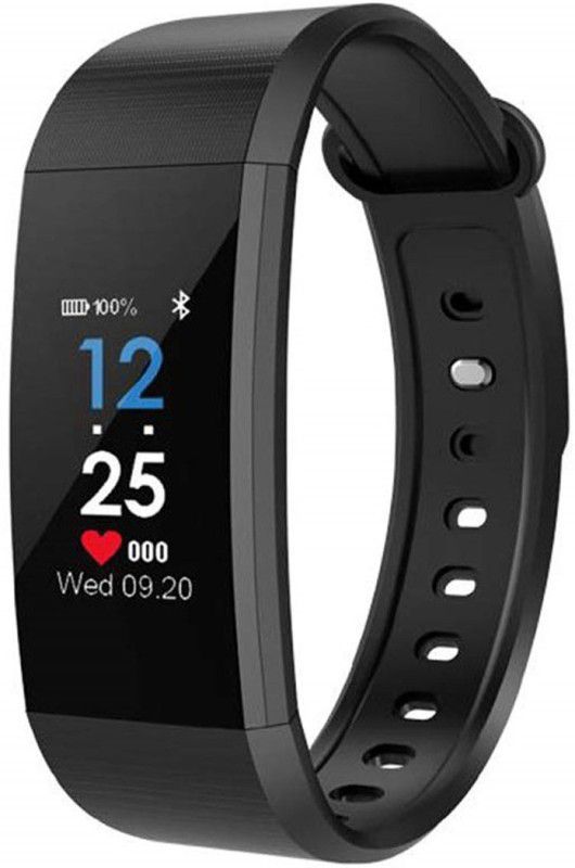 JV VENTURES ID115-00A Fitness Band  (Black Strap, Size : M)