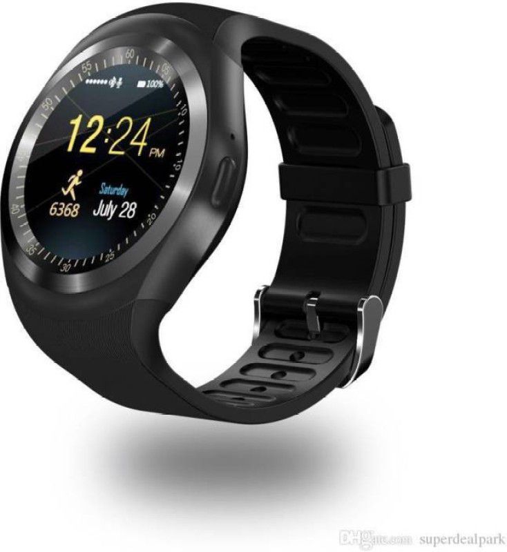 Any Time Buy ATB-Y1-01(B) Notifier Health Smartwatch  (Black Strap, Free Size)