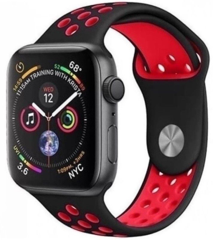 iSPARES T55 Endevour Series 6x Smartwatch  (Red, Black Strap, Free Size)