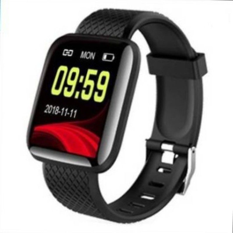 Y2H Enterprises ID116 NEW SMART BLUETOOTH WATCH BAND WITH OXYGEN MONITORING Smartwatch  (Black Strap, FREE SIZE)