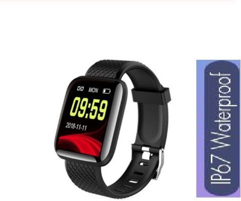 Y2H Enterprises AQ342/ID116 ADVANCE HEART RATE SLEEP TRACKER SMART WATCH BLACK(PACK OF 1) Smartwatch  (Black Strap, free)
