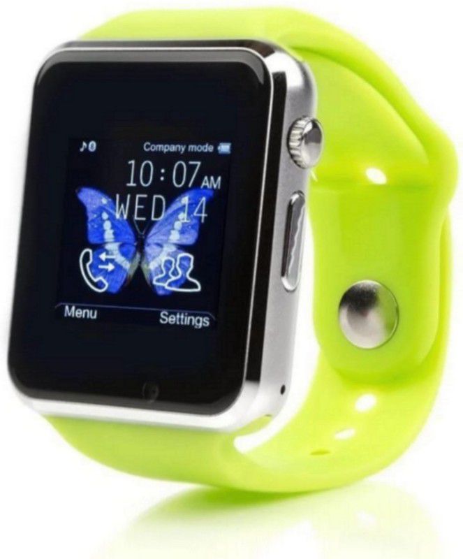 N-WATCH 4G OP.PO Sim Calling A1 Green Watchphone Smartwatch  (Green Strap, Free)