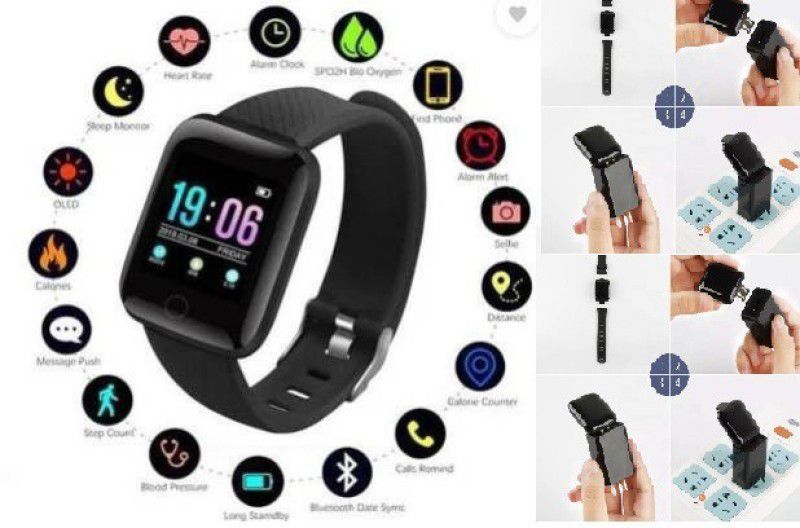 Stybits A50_ID116 ADVANCE FITNESS BAND BULETOOTH BLACK ONLY (PACK OF 1) Smartwatch  (Black Strap, FREE)