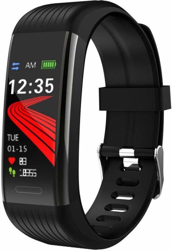 Amit Enterprises Bluetooth Fitness ID115 Watch  (Black Strap, Size : Full Size)