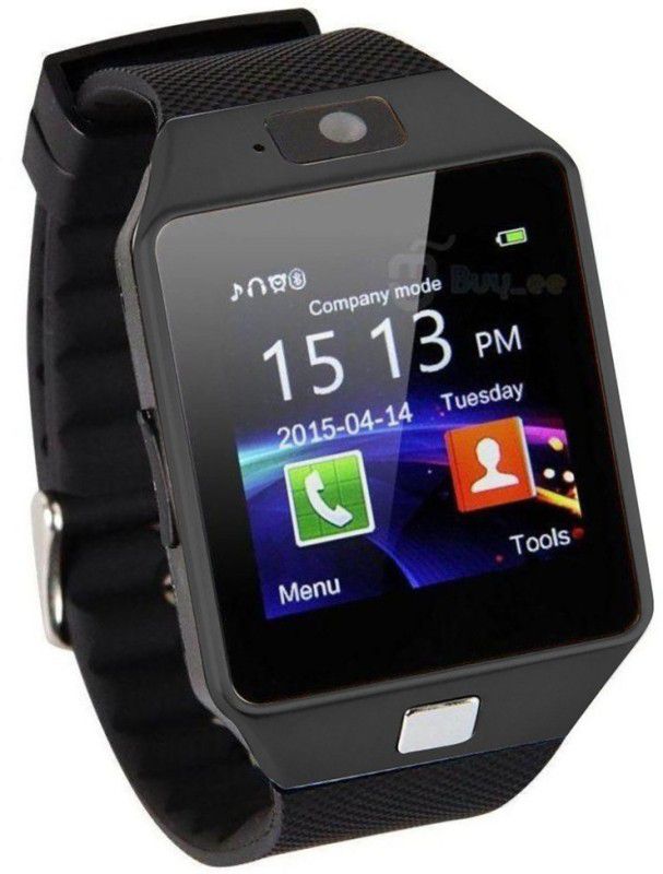 HealthMax HMS02-BK phone Smartwatch  (Black Strap, Regular)