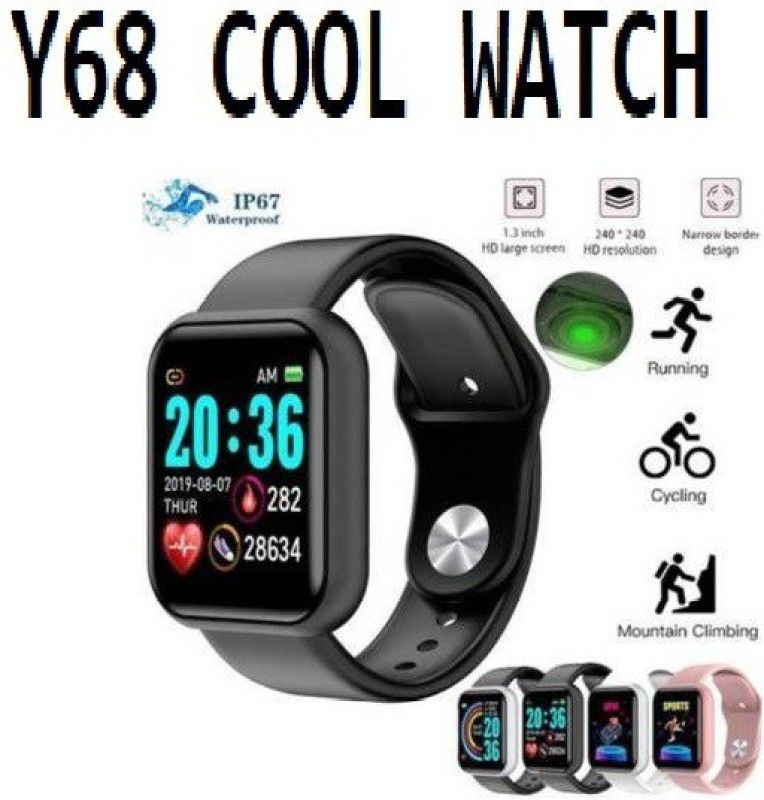 Bygaura A70_D20 PRO BLUETOOTH SMART WATCH BLACK ONLY (PACK OF 1) PRO Smartwatch  (Black Strap, free)