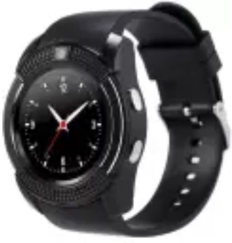 SYARA NCA_237C V8 Smart Watch Smartwatch  (Black Strap, Free Size)
