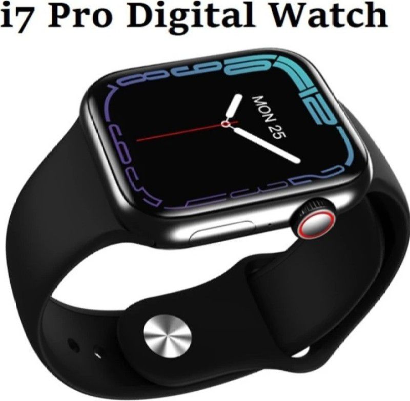 M-Technologies i7 pro max smart watch Smartwatch  (Black Strap, Free)