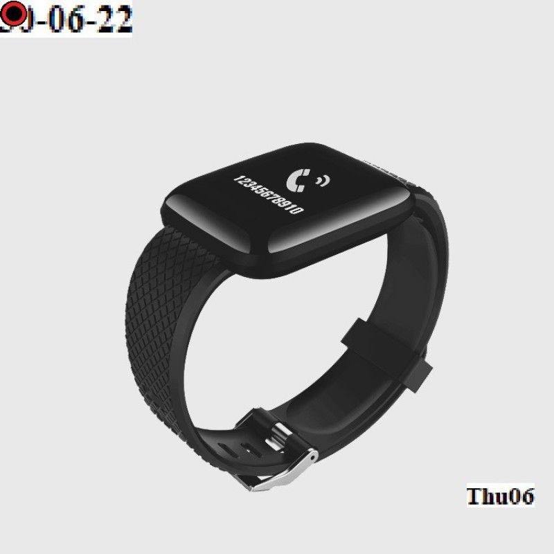 YORBAX S620 ID116_PLUS ACTIVITY TRAKCER BLUETOOTH SMART WATCH BLACK(PACK OF 1) Smartwatch  (Black Strap, Free)