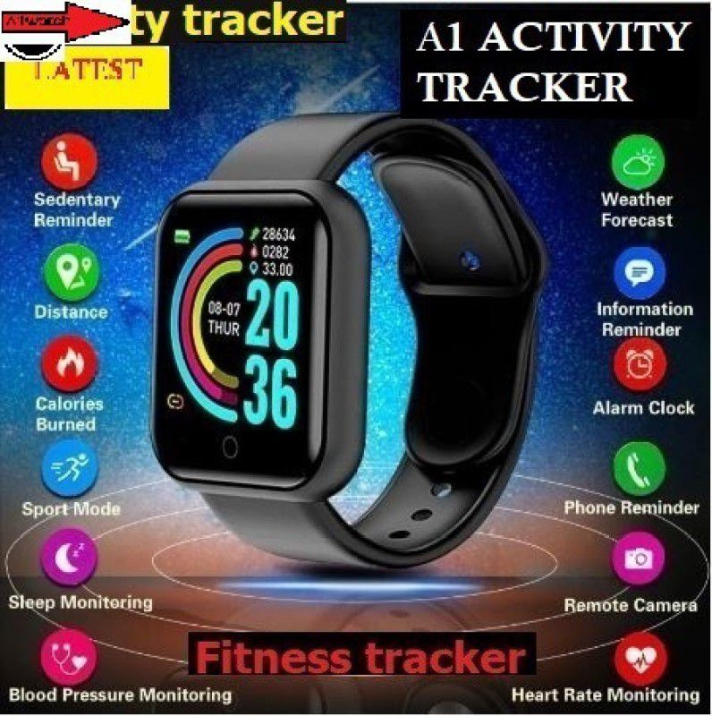 DEROWN S1714_A1 MAX HEART RATE MULTI SPORTS SMART WATCH BLACK(PACK OF 1) Smartwatch  (Black Strap, Free)