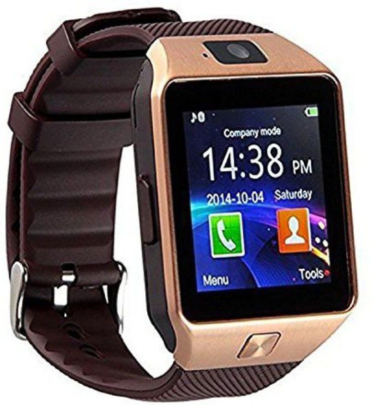 ETN DYK_717M DZ09_4G Smartwatch  (Brown Strap, XL)