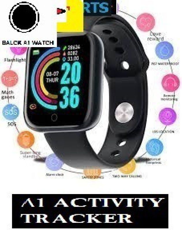 DEROWN S491_A1 ULTRA ACTIVITY TRACKER BLUETOOTH SMART WATCH BLACK(PACK OF 1) Smartwatch  (Black Strap, Free)