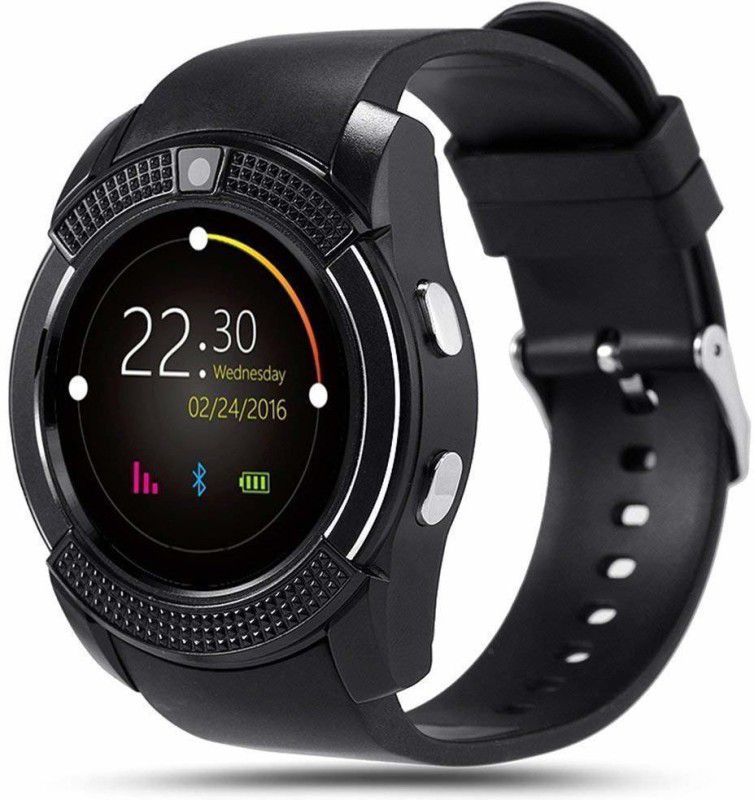 JOKIN v8 black for unisex Smartwatch  (Black Strap, free size)