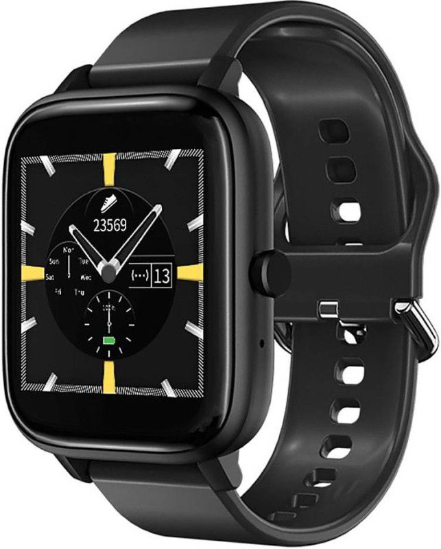 Elevea K30 2022 Fitness Band Heart Rate Smartwatch  (Black Strap, Free Size)