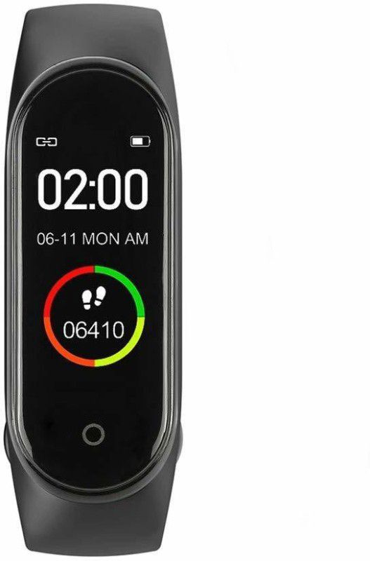Clonezo CRENTILA™M4 Touch Smart Band Watch  (Black Strap, Size : FREE SIZE)