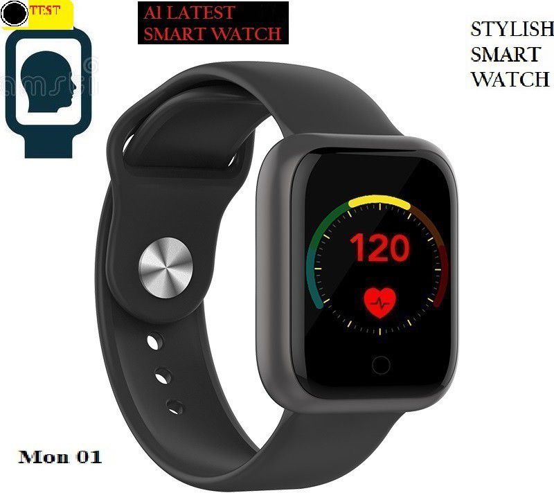 DEROWN S1223_A1 ULTRA ACTIVITY TRACKER BLUETOOTH SMART WATCH BLACK(PACK OF 1) Smartwatch  (Black Strap, Free)