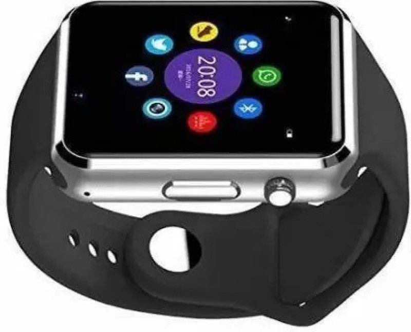 NKL Smart Android Watch 015 Sim and Memory Card Supported With Camera Smartwatch Smartwatch  (Black Strap, FREE)