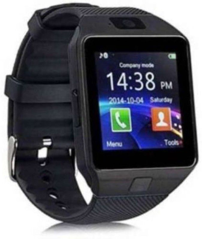 KDM ENTERPRISES DZ09 Bluetooth Calling Camera Smartwatch with 4G Support,SD card sim supportK250 Smartwatch  (Black Strap, Free Size)