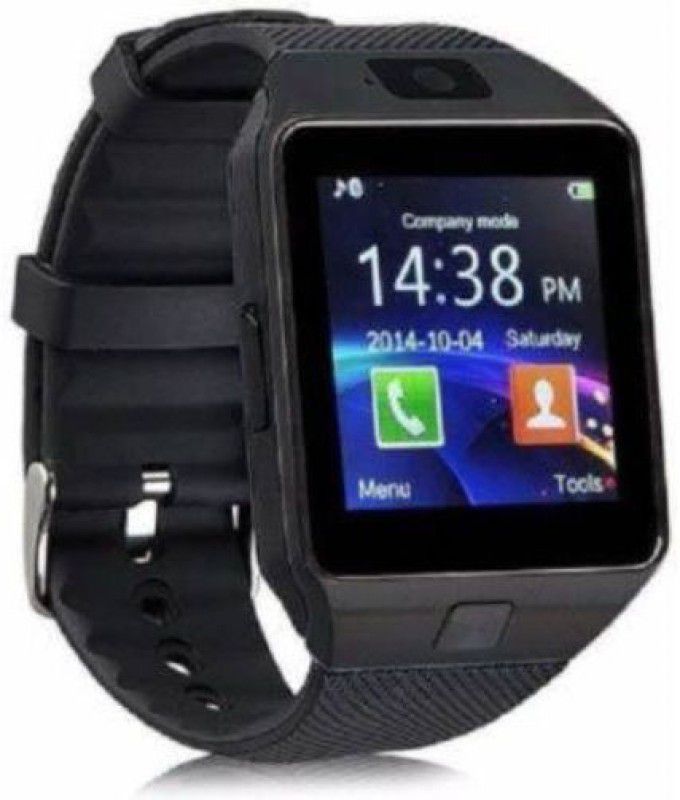 KDM ENTERPRISES DZ09 Bluetooth Calling Camera Smartwatch with 4G Support,SD card sim supportK228 Smartwatch  (Black Strap, Free Size)