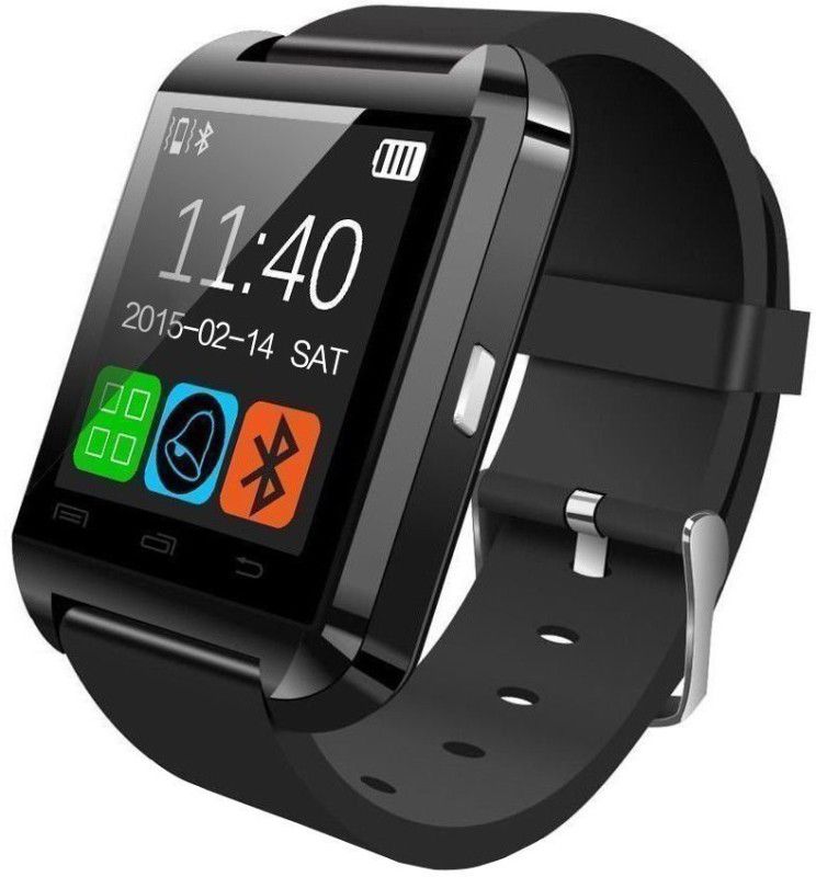 Diamoda U8 Smart Watch Smartwatch  (Black Strap, Regular)