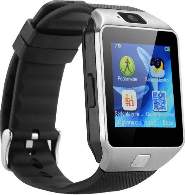 mavv Dz09 Silvr 543 Smartwatch  (Black Strap, Free Size)