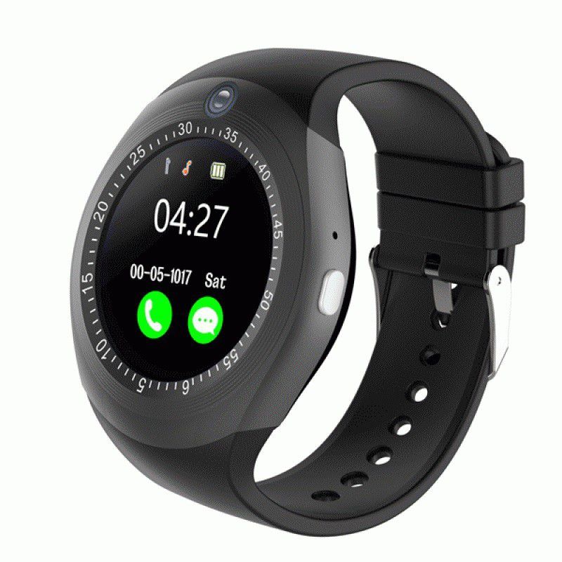 IBS 1 S - BLACK Fitness Smartwatch  (Black Strap, Free Size)