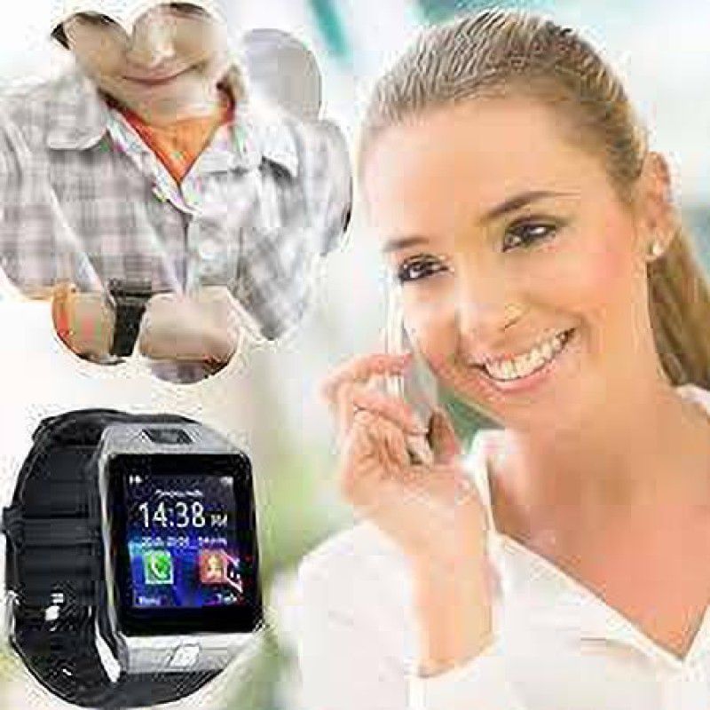 GUGGU CBB_219M Dz09 Smart Watch Smartwatch  (Black Strap, Free Size)