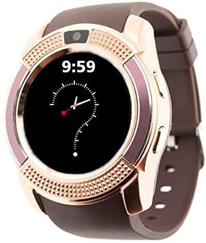 Rhobos Smartwatch V8 3.0 Support SIM and TF Card Camera Android Watch for Fac Smartwatch  (Multicolor Strap, Free Size)