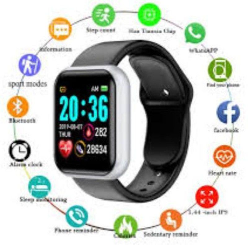 Clairbell HAH_126H_Y68 Smart band Smartwatch  (Black Strap, Free Size)