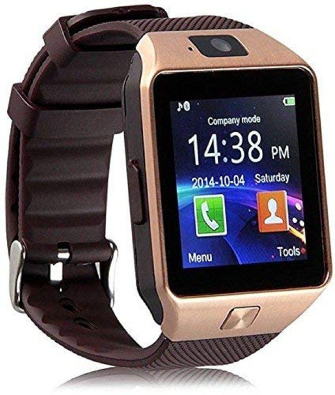 ZEPAD Bluetooth Camera Phone Smartwatch  (Gold Strap, FREE SIZE)