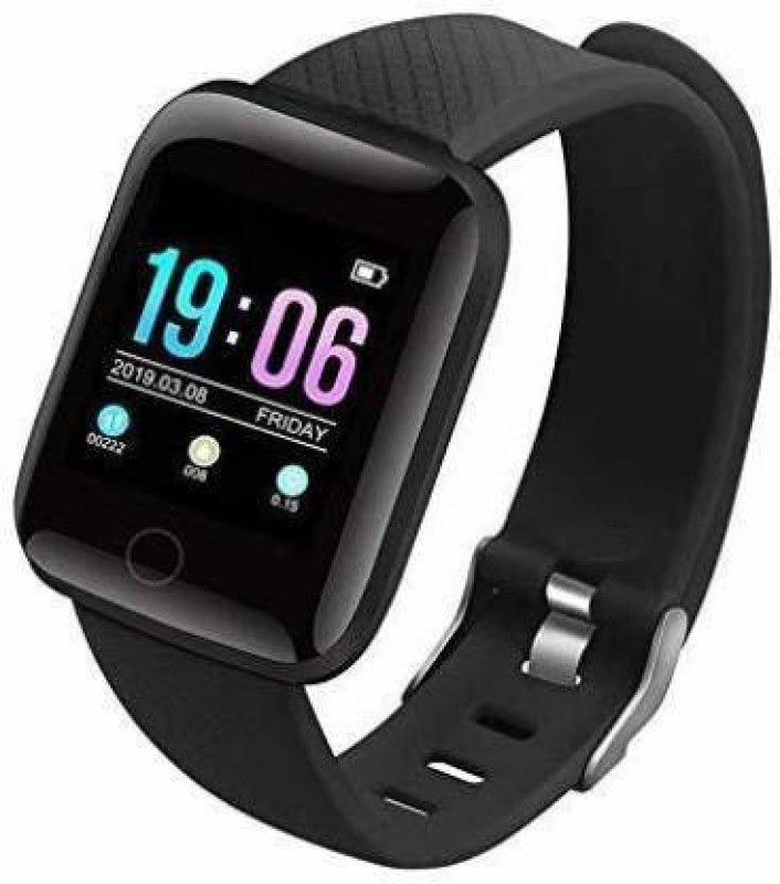 Clonezo ID116 Fitness Frequency Monitor Band  (Black Strap, Size : Free)