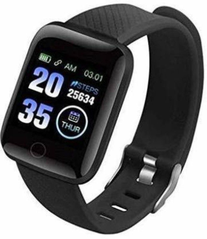 Amit Enterprises id116 Top Smart Watche Smartwatch  (Black Strap, Free)