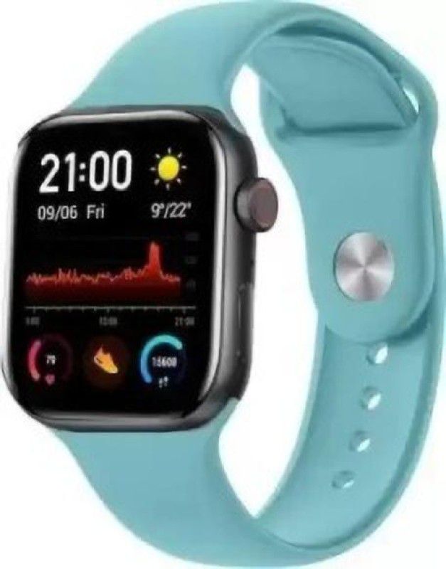 Atomex Tz I8 PRO MAX SMART WATCH FOR ANDROID & IOS Smartwatch  (Aqua Blue Strap, 39)
