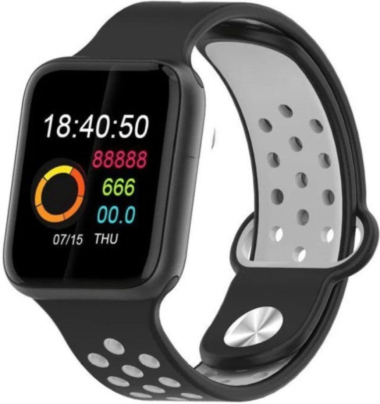 HIMOCEAN Z-01 T500 Smart Watch 1.3'' Full Touch Men Women Fitness Tracker Smartwatch  (Charcoal Strap, FREE SIZE)